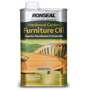 1 Litre Natural Clear Ronseal Hardwood Furniture Oil