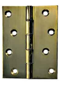 4" (100MM) SPECIALIST STEEL BUTT HINGES BRASS PLATED(PAIR)