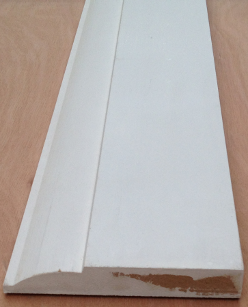 4.4mtr 18mm x 119mm White Primed Ovollo MDF Skirting