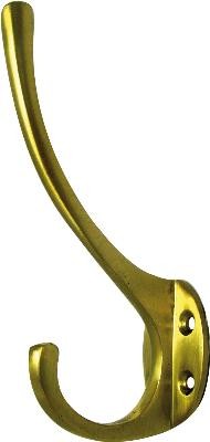 SPECIALIST HAT AND COAT HOOK SOLID BRASS