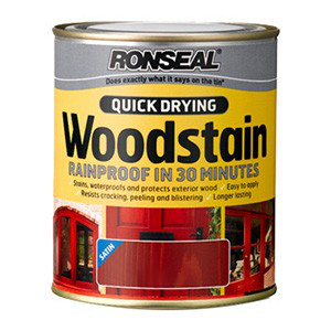 750 ml Dark Oak Ronseal Woodstain Quick Dry Satin