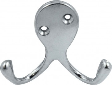 SPECIALIST DOUBLE ROBE HOOK CHROME PLATED