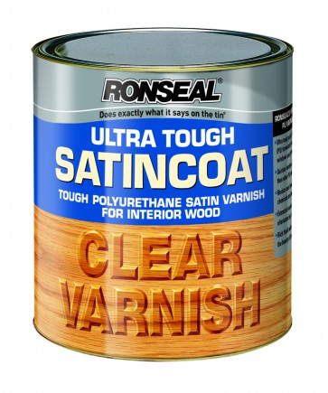 750 ml Ronseal Ultra Tough Internal Clear Satincoat Varnish