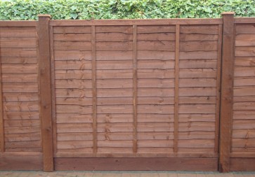 6ft x 6ft Waney Lap Fence Panel