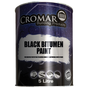5 Litre Cromar Black Bitumen Paint