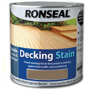 2.5 Litre Stone Grey Ronseal Decking Stain